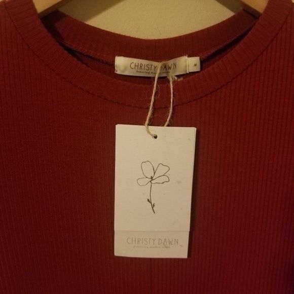 Christy Dawn Bowie Prairie Dress  Cranberry - Picture 5 of 16